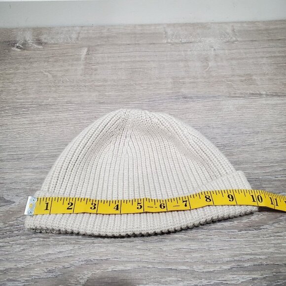 Lululemon Hat Womens Small Medium Close Fit Wool Blend Ribbed Knit Beanie Beige - Picture 10 of 10
